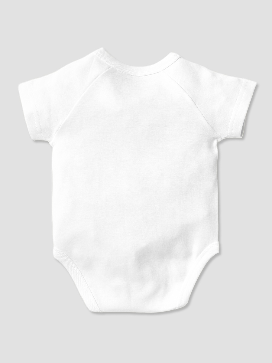 Solid Bodysuit with Round Neck and Short Sleeves