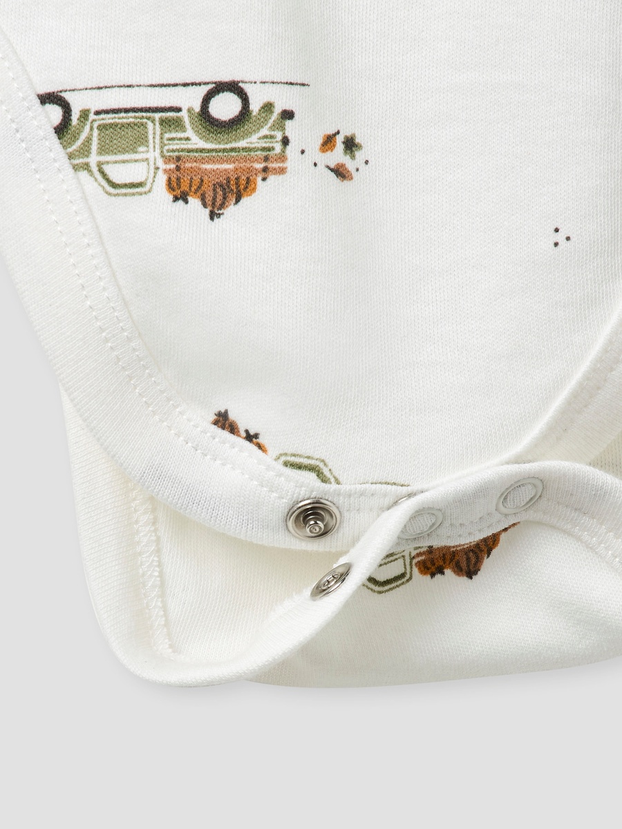 Vehicle Print Sleeveless Bodysuit