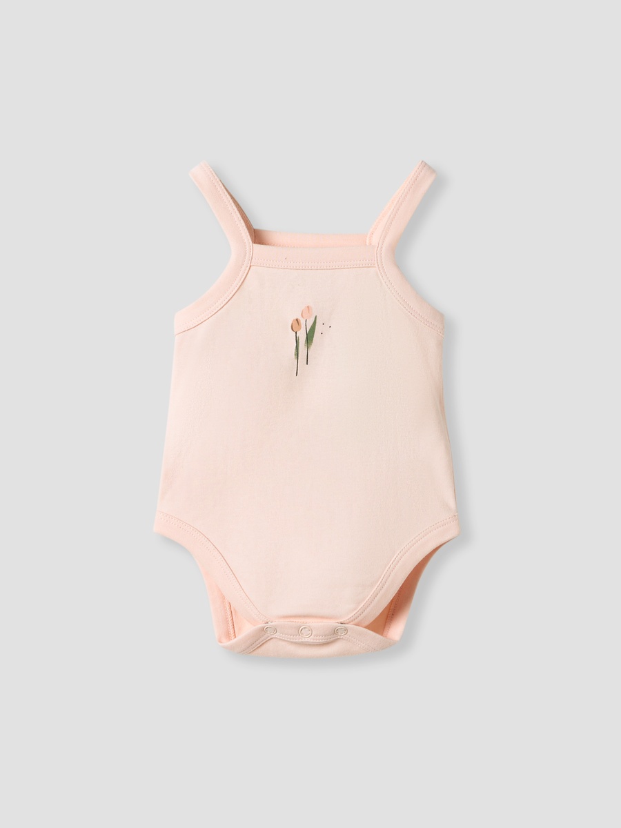 Pack of 3 - Printed Strappy Bodysuit