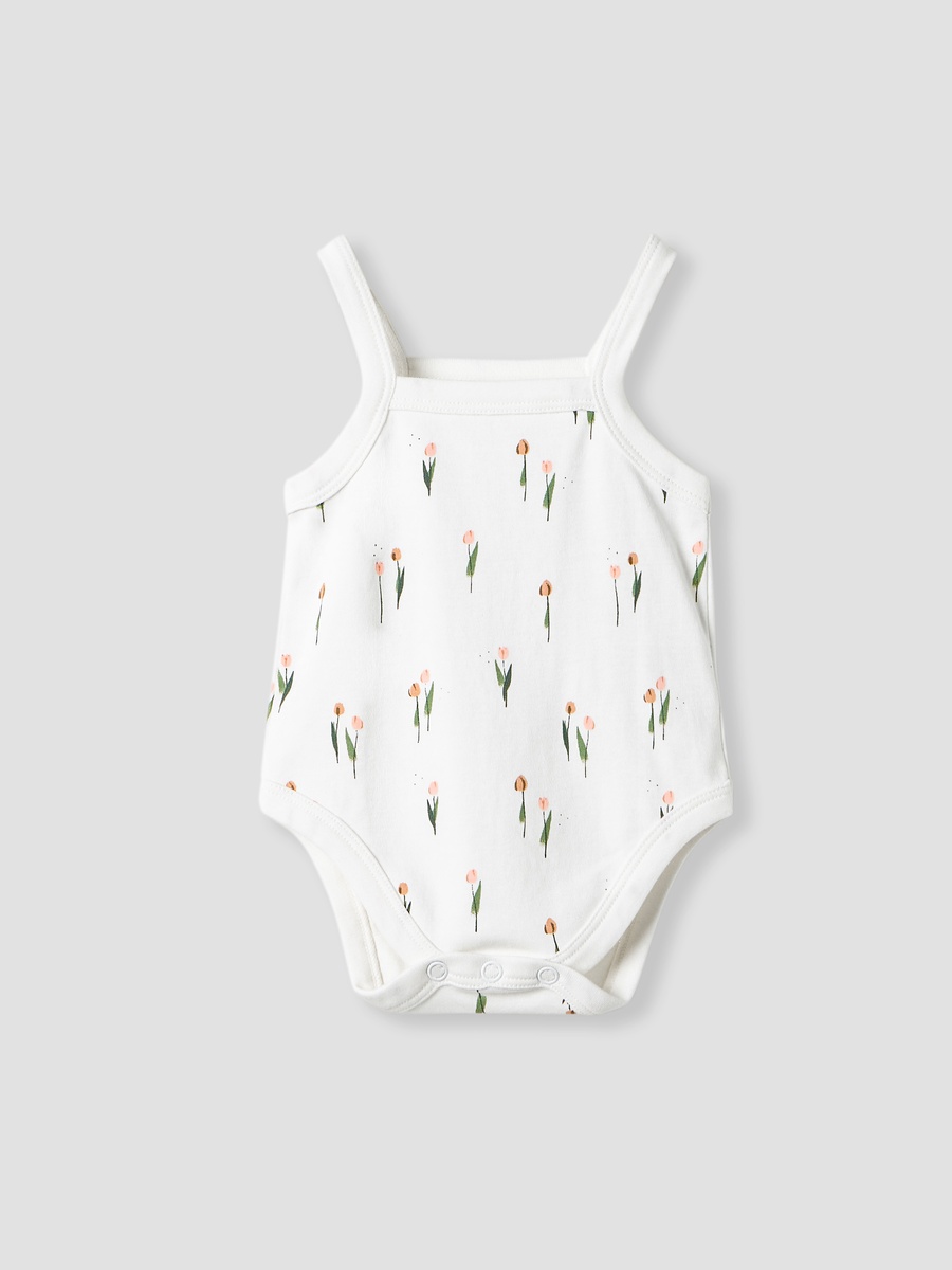 Pack of 3 - Printed Strappy Bodysuit