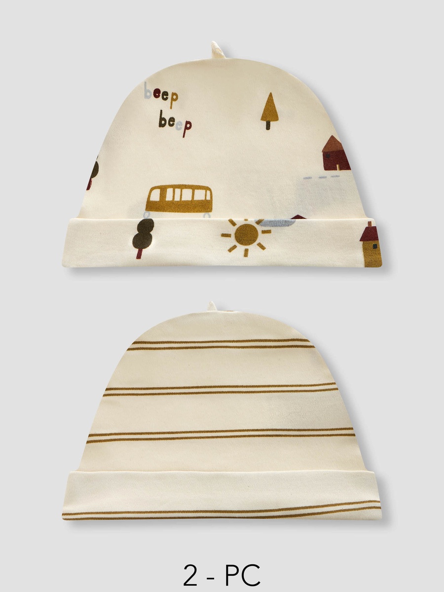 Pack of 2 - Printed Beanie