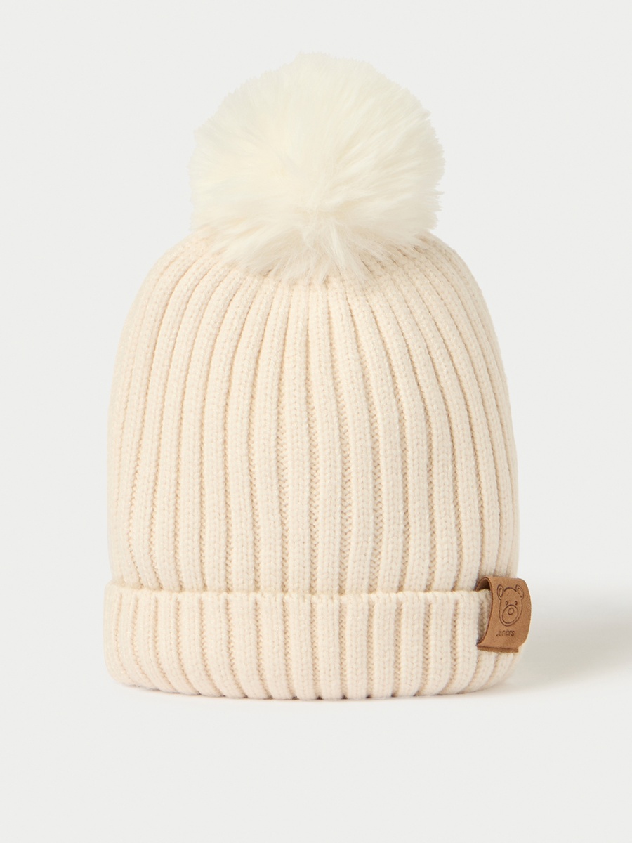 Juniors Pom Pom Detail Beanie