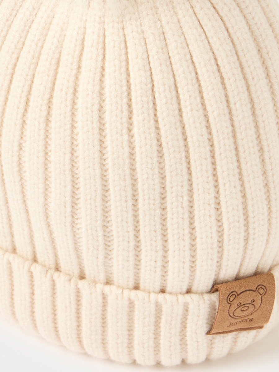Juniors Pom Pom Detail Beanie
