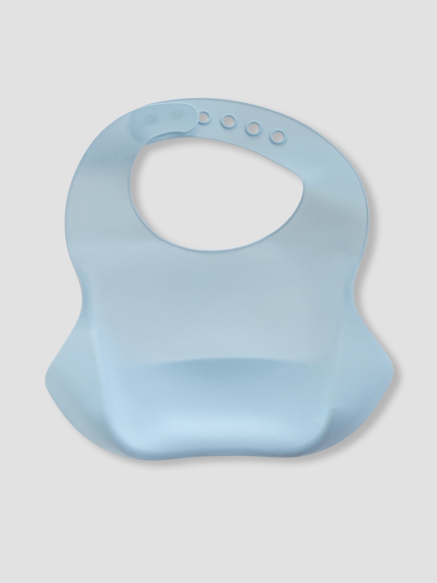 Pack of 2 - Assorted Silicone Bib with Button Closure