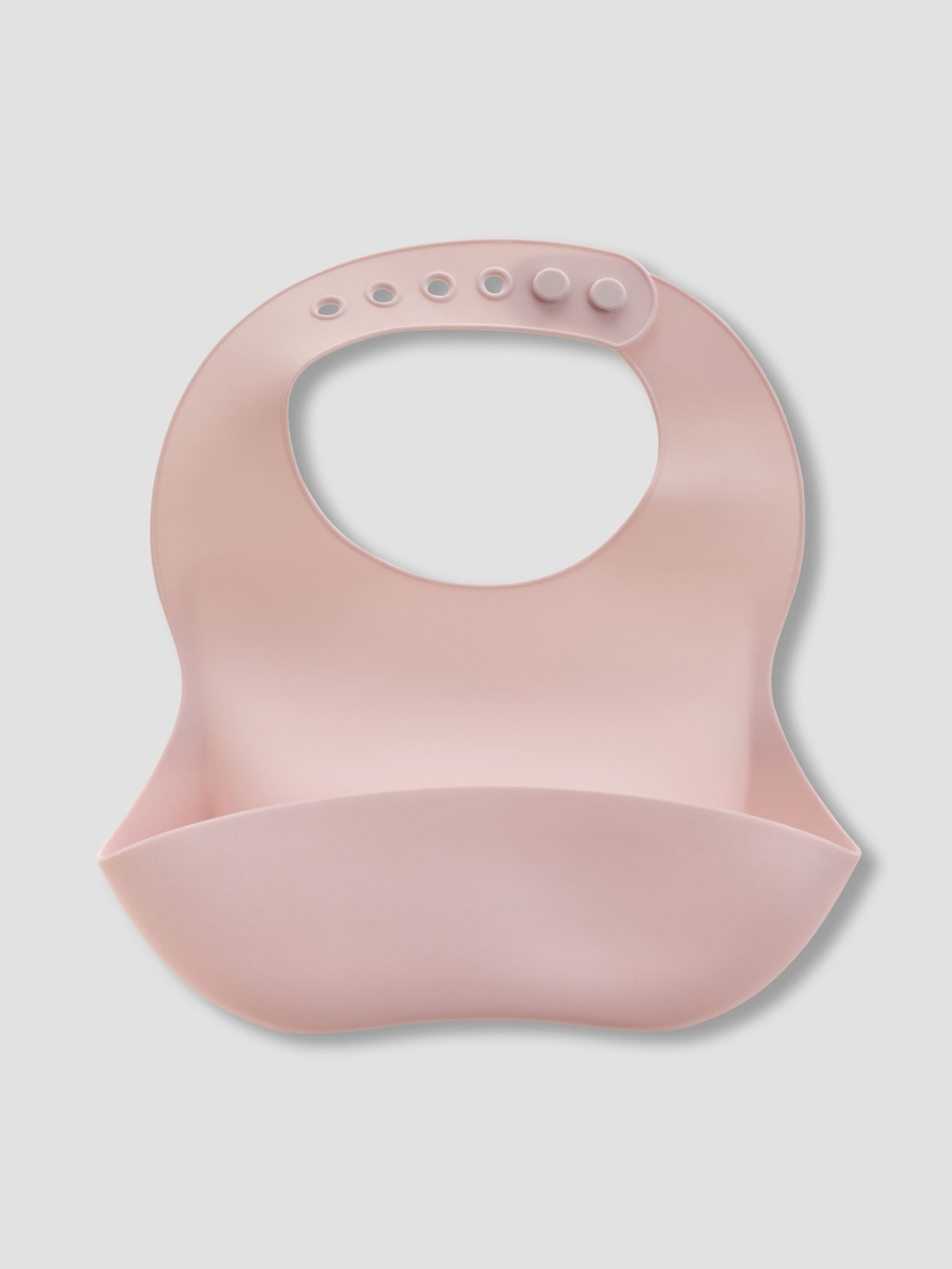Pack of 2 - Assorted Silicone Bib with Button Closure