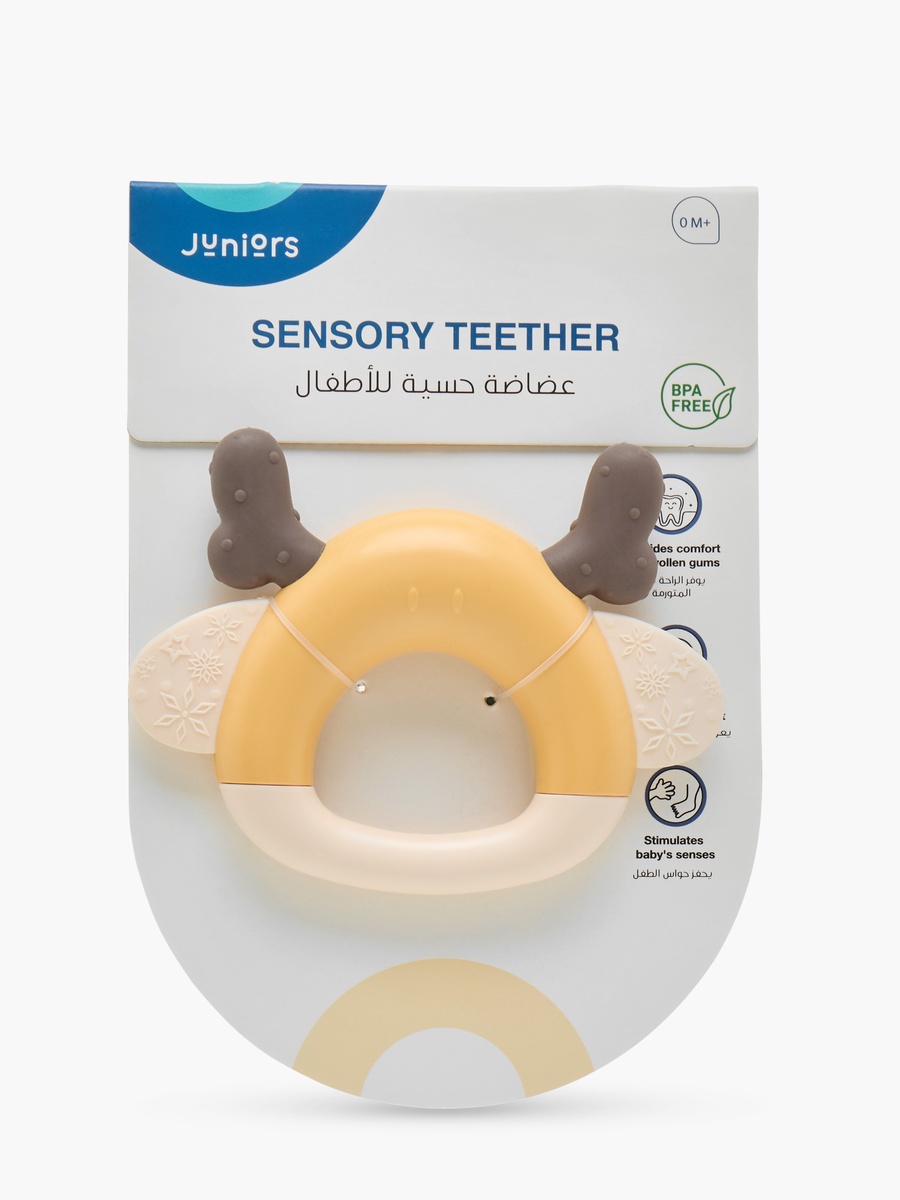 Juniors Reindeer Horn Sensory Teething Rattle