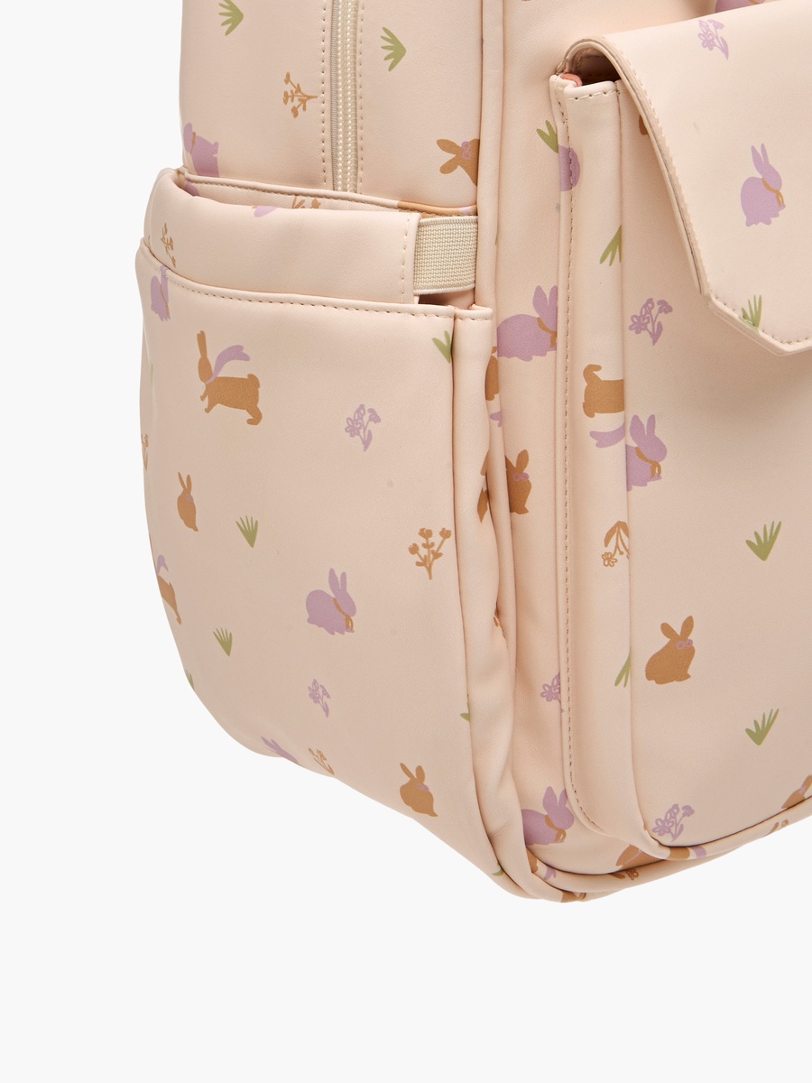 Giggles Printed Diaper Backpack with Adjustable Straps and Zip Closure