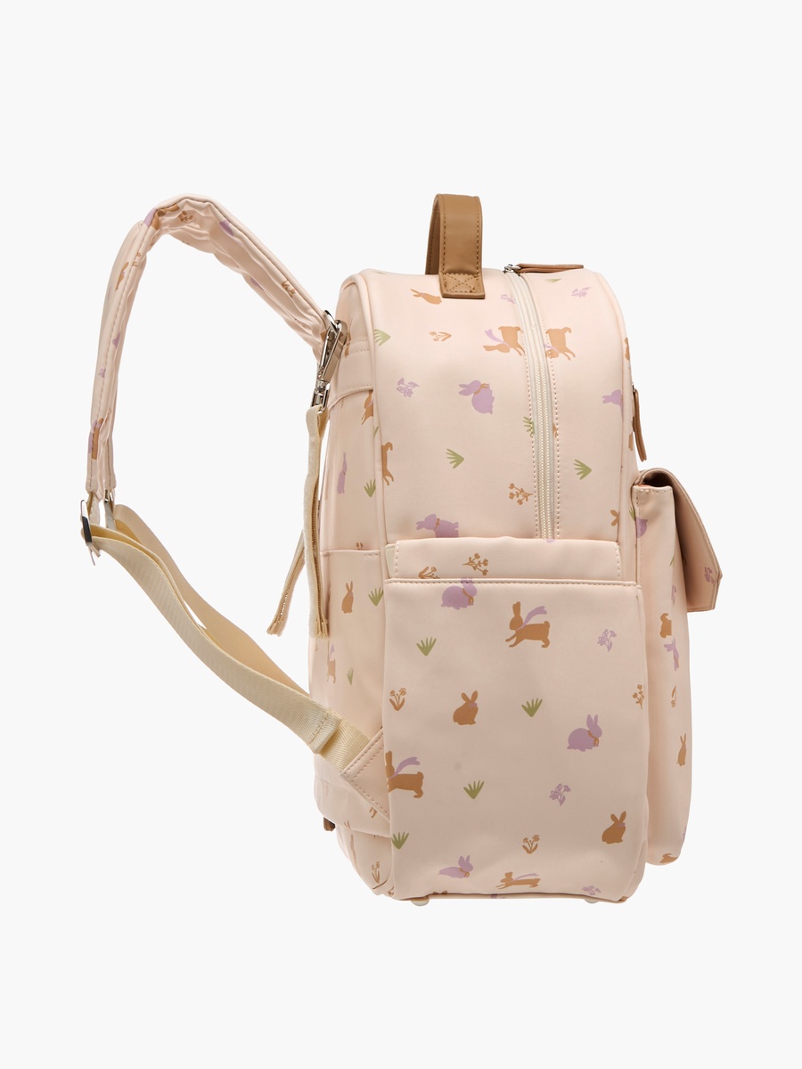 Giggles Printed Diaper Backpack with Adjustable Straps and Zip Closure