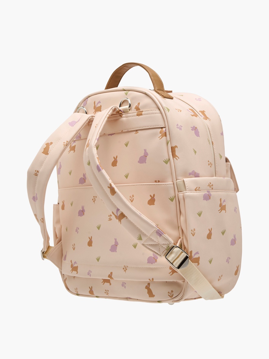 Giggles Printed Diaper Backpack with Adjustable Straps and Zip Closure