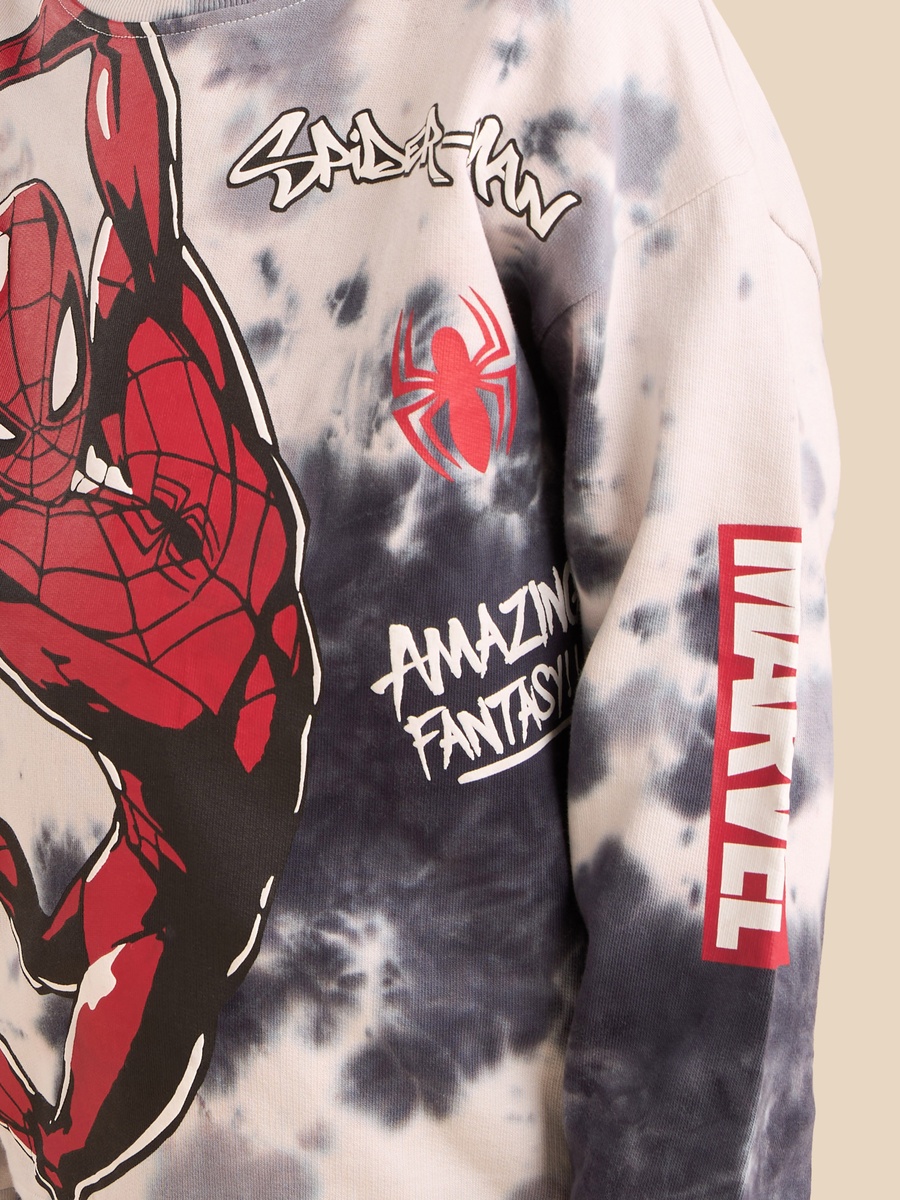 Spider-Man Print Sweatshirt and Joggers Set