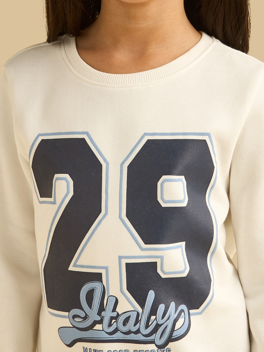 Varsity Print Sweatshirt