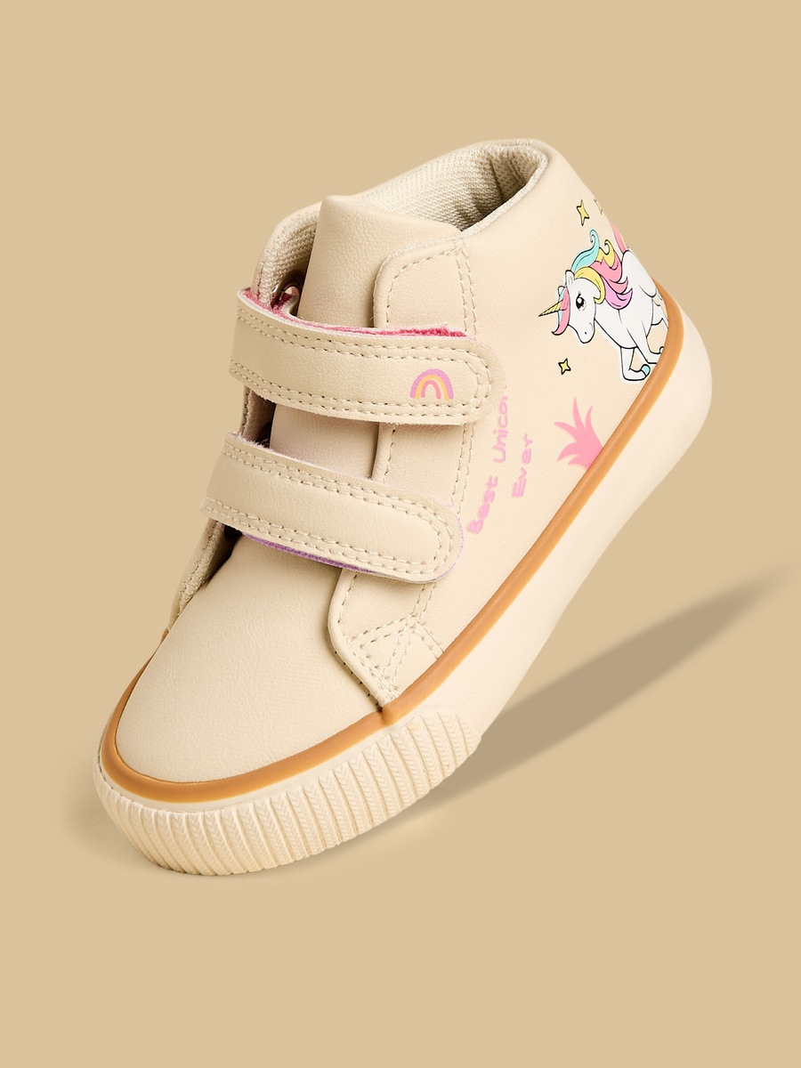 Unicorn Print High Top Sports Shoes