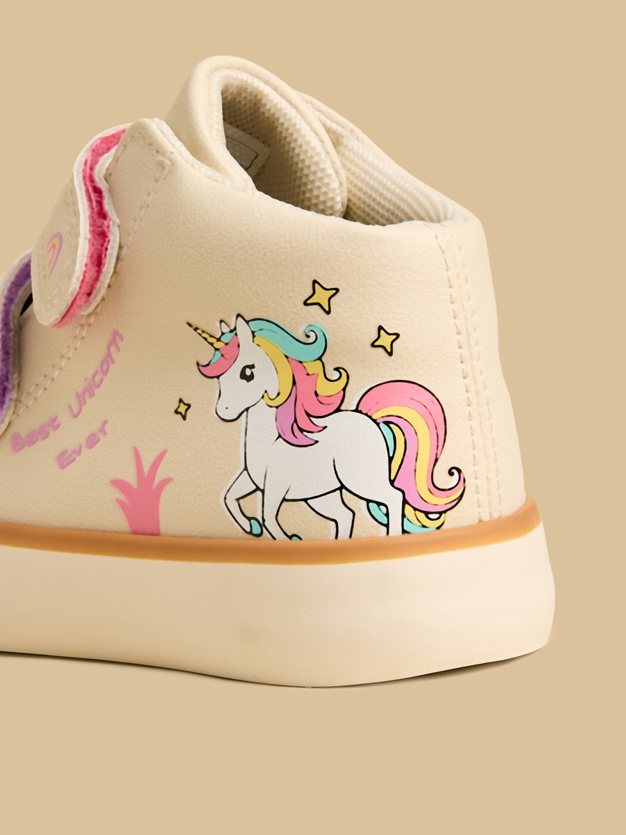 Unicorn Print High Top Sports Shoes