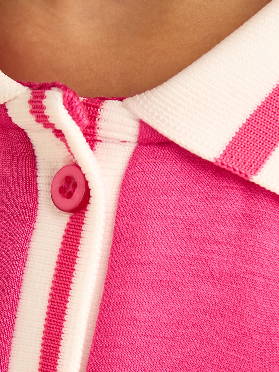 Applique Accent Polo Dress