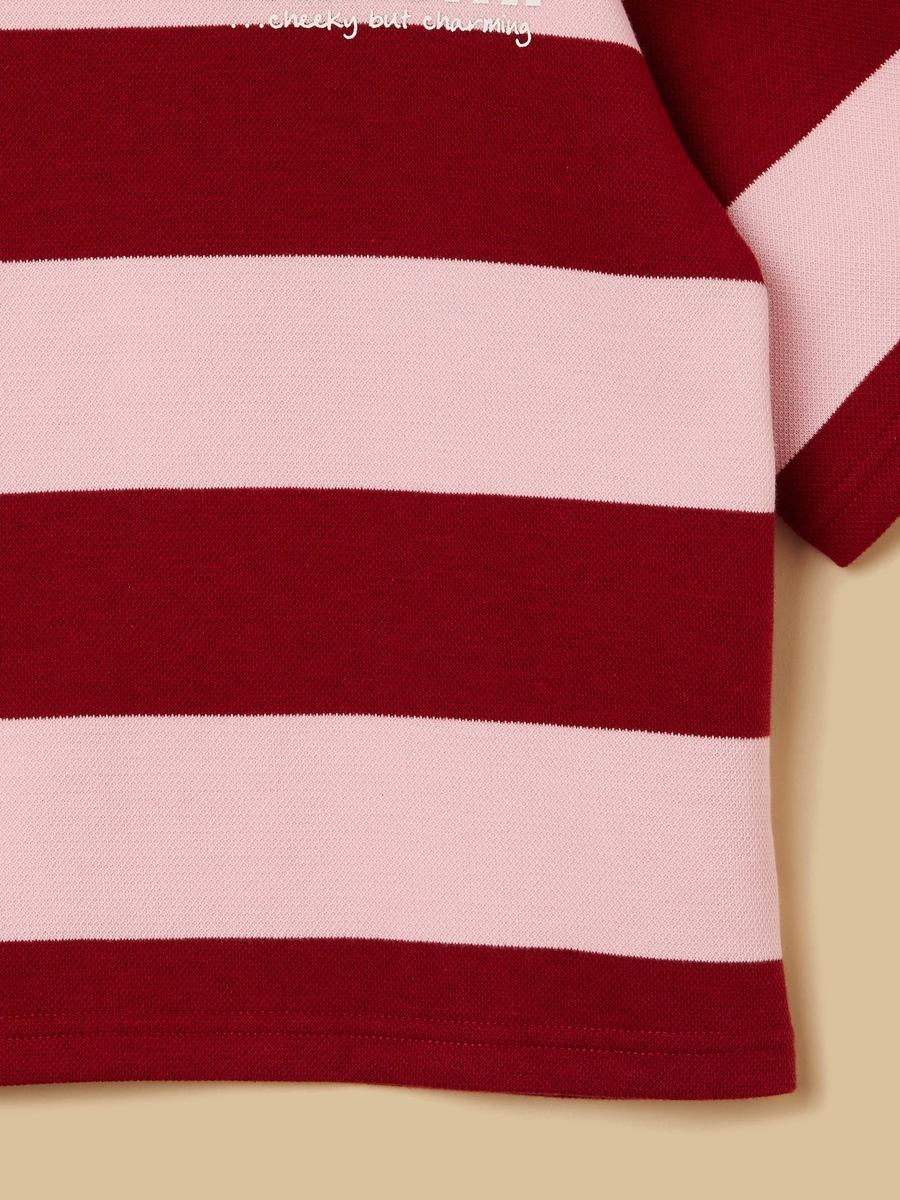 Kuromi Print Striped T-Shirt