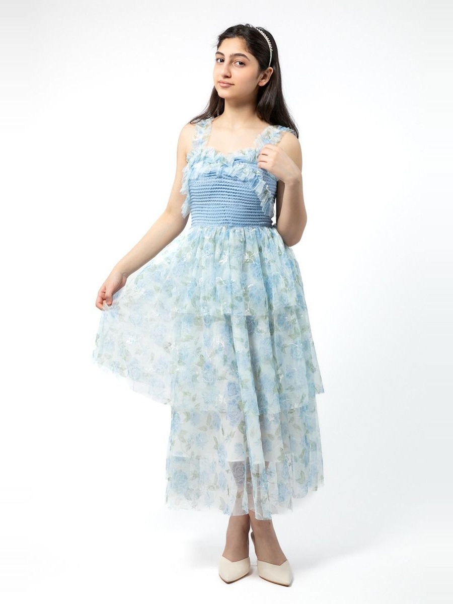 Sleeveless Dress with Sequin