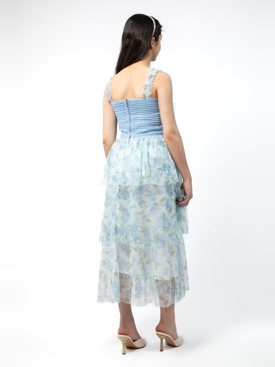 Sleeveless Dress with Sequin