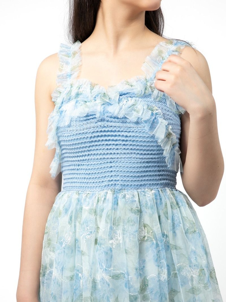 Sleeveless Dress with Sequin
