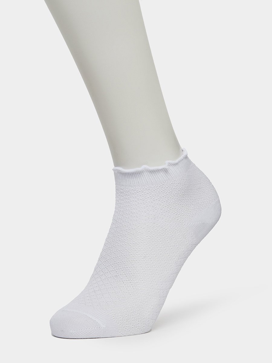 Pack of 3 - Kids White Solid Ankle Socks