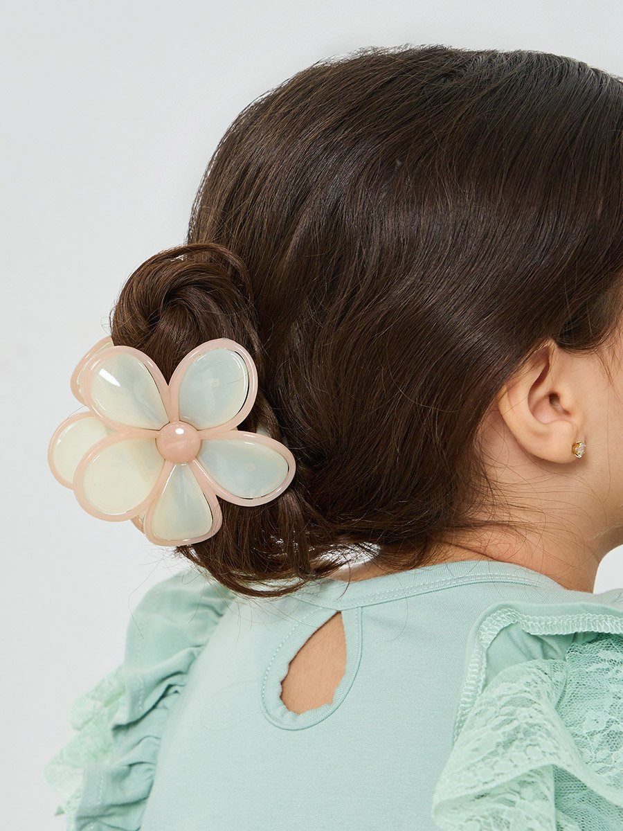 Girls Flower Hair Claw