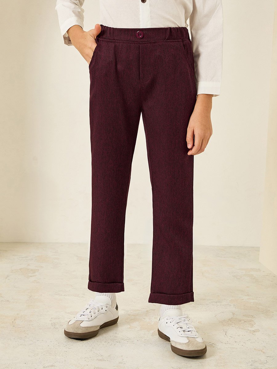 Boys Shirt with Waistcoat and Trousers with Bow Set