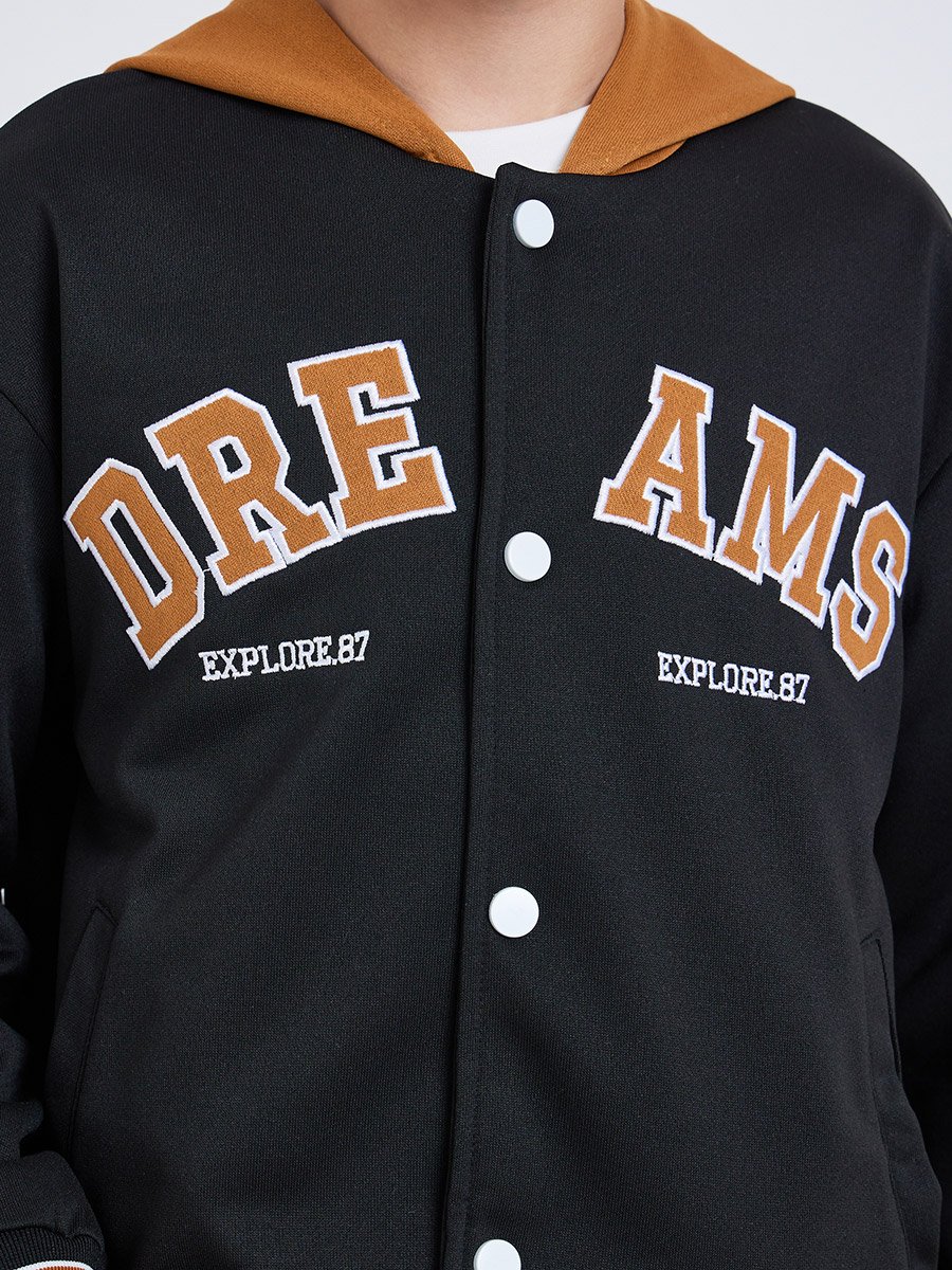 Teens Printed Jacket with Hood