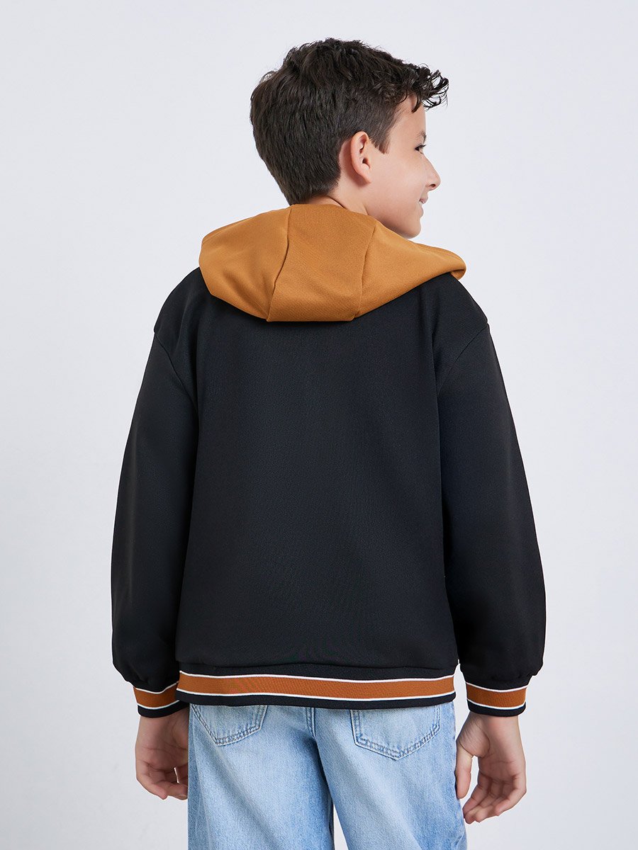 Teens Printed Jacket with Hood