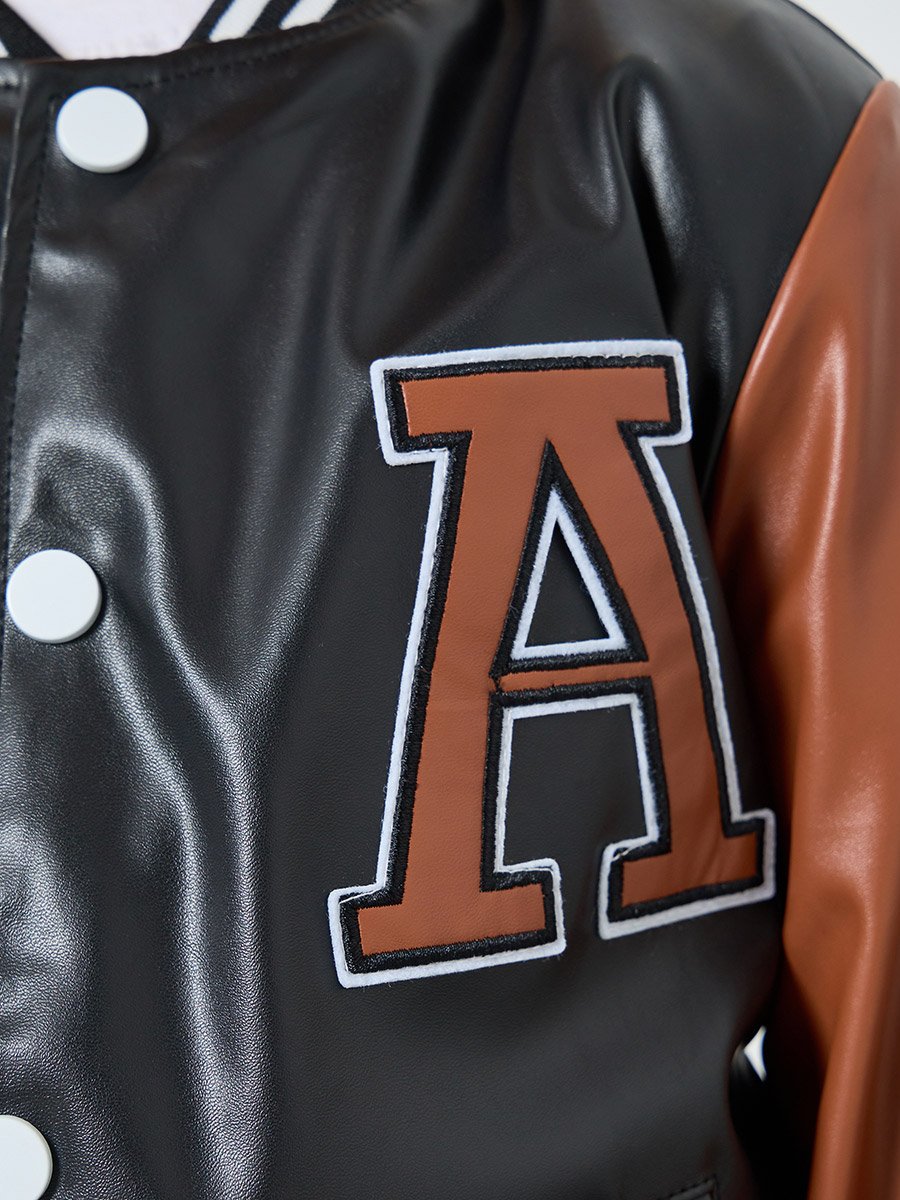 Boys Color Block Bomber Jacket