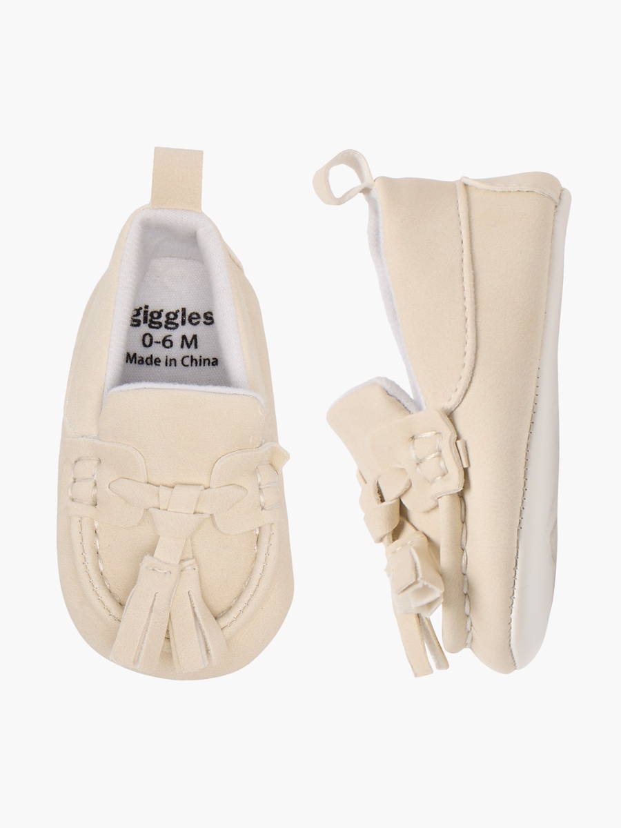 Solid Slip-On Booties with Tassels