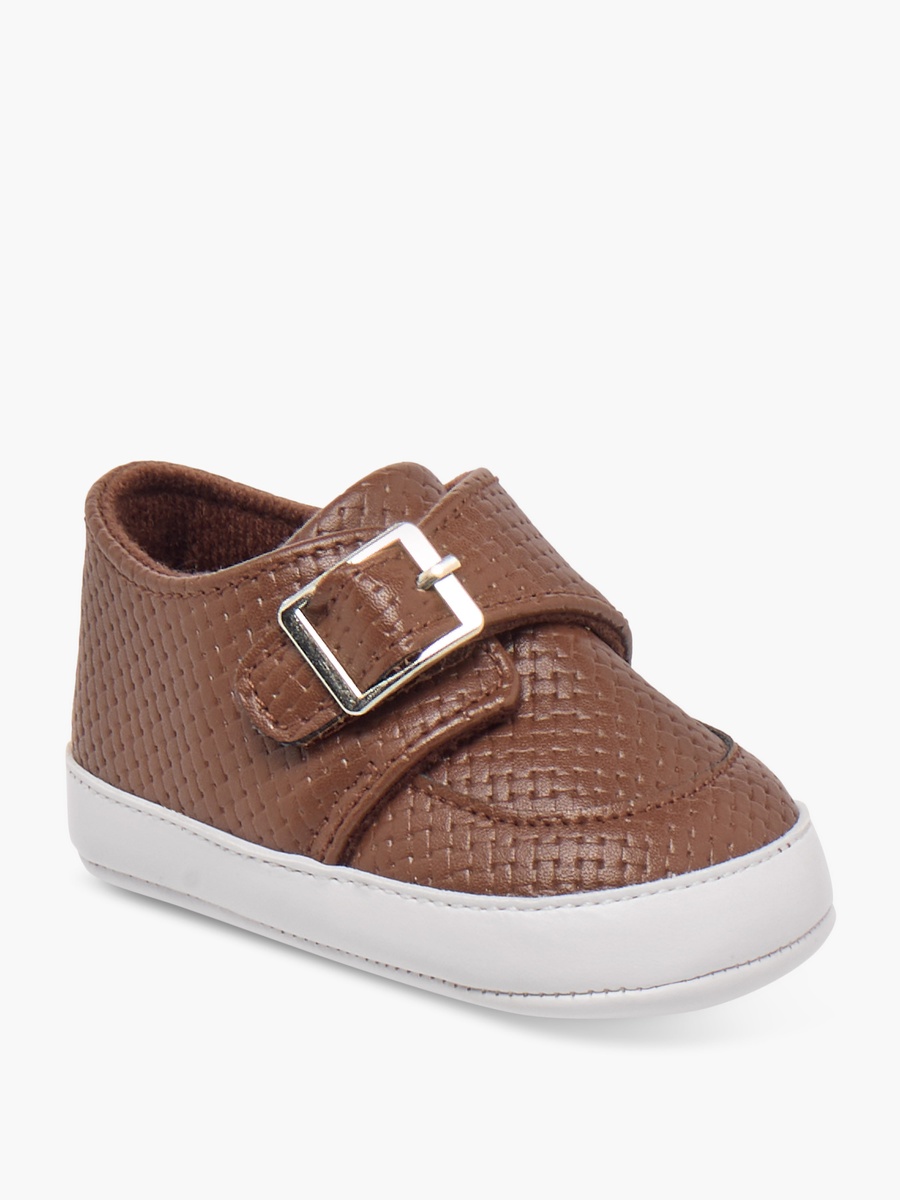Buckle Accent Booties with Hook and Loop Closure