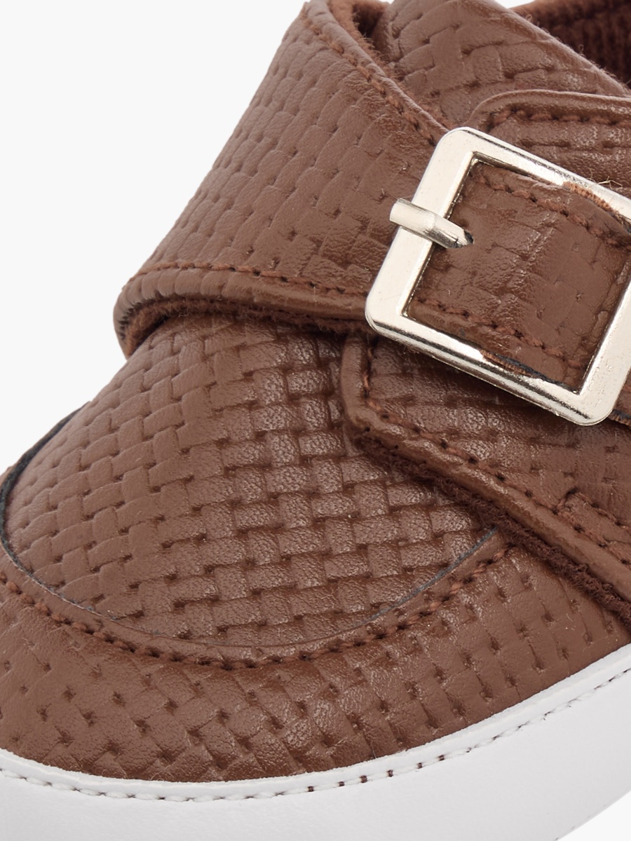 Buckle Accent Booties with Hook and Loop Closure