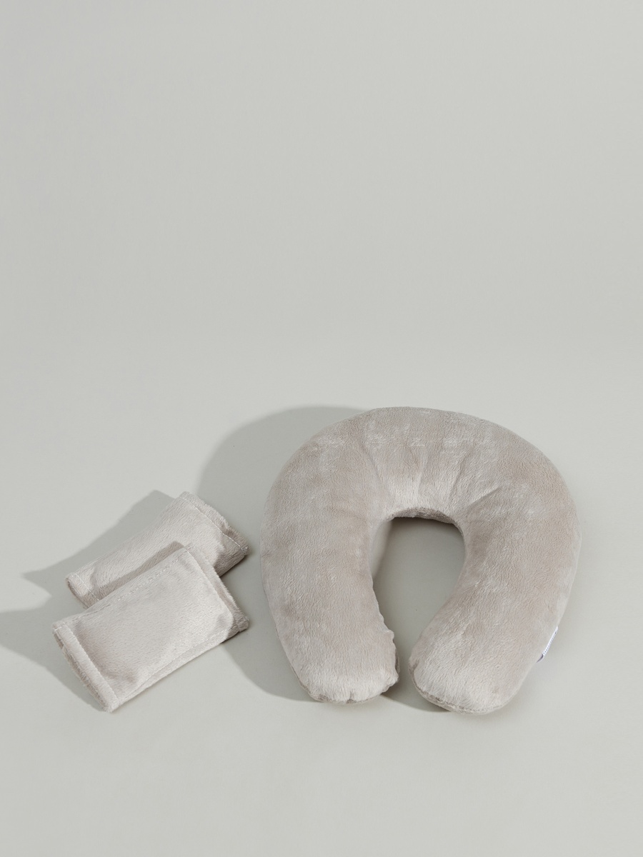 Textured Neck Pillow Travel Set