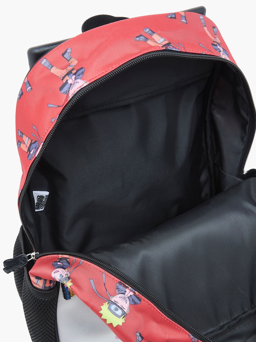 Naruto Print Trolley Backpack with Retractable Handle - 14 inches