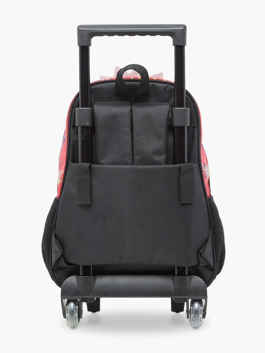 Naruto Print Trolley Backpack with Retractable Handle - 14 inches