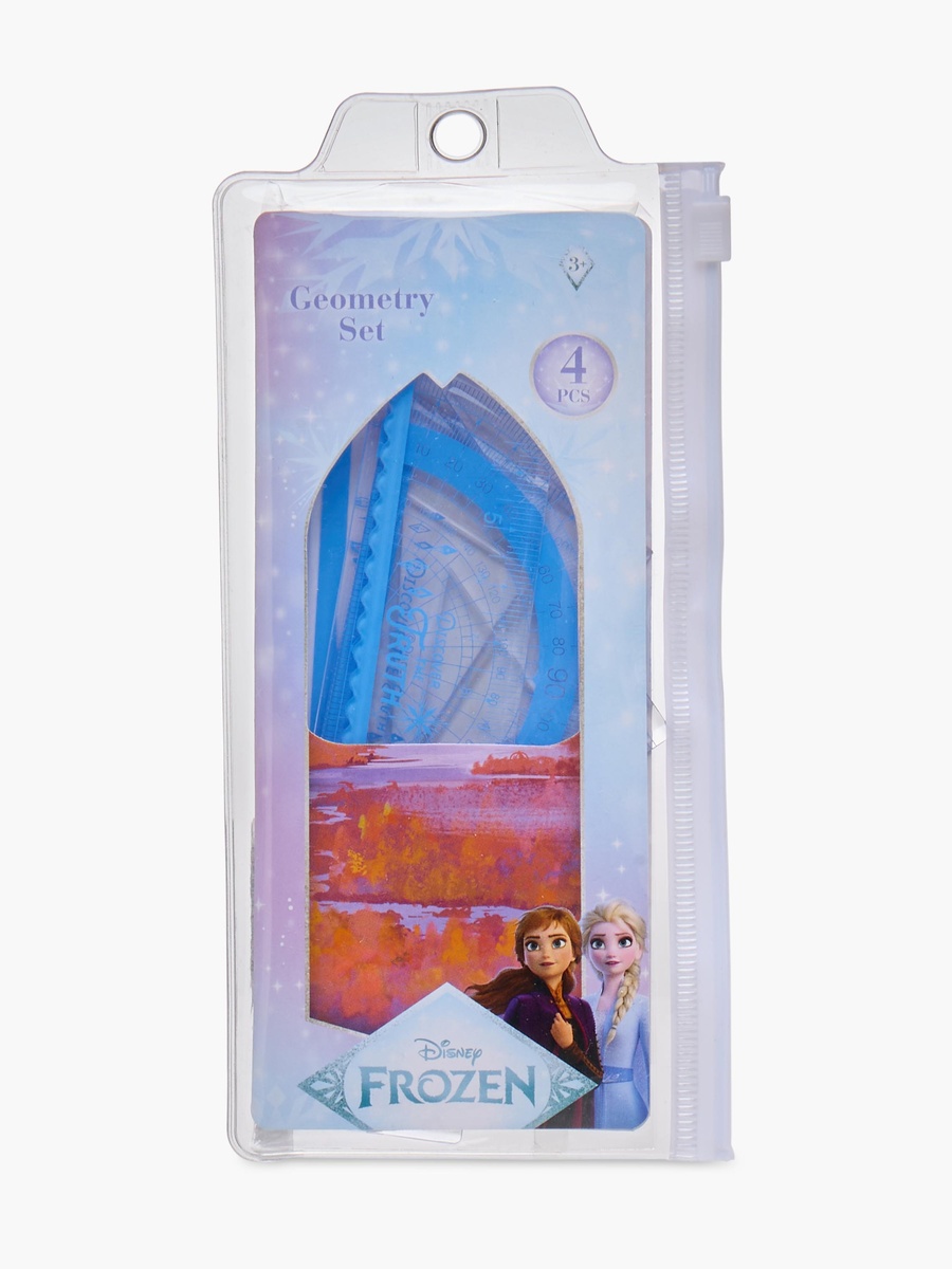 4-Piece Geometry Ruler Set