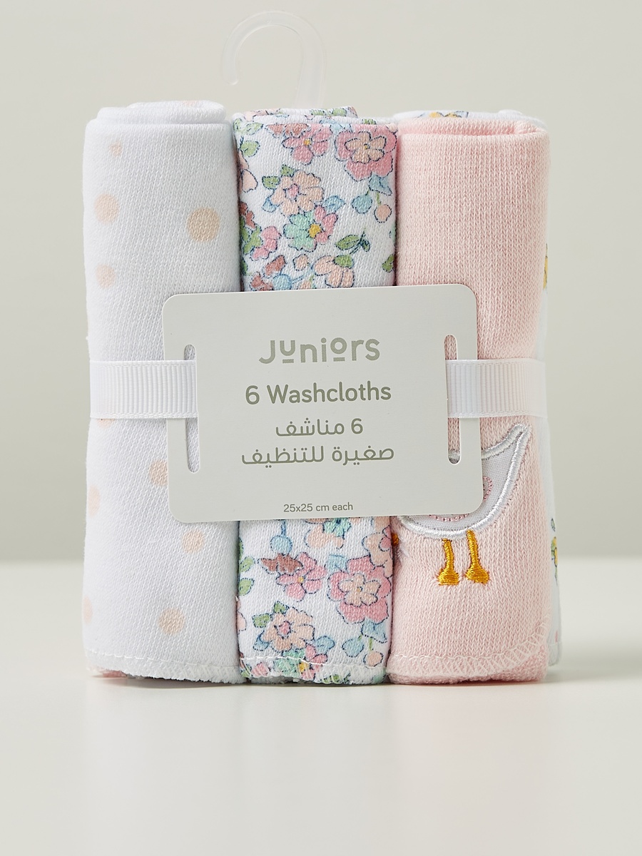 Assorted Wash Cloth - Set of 6