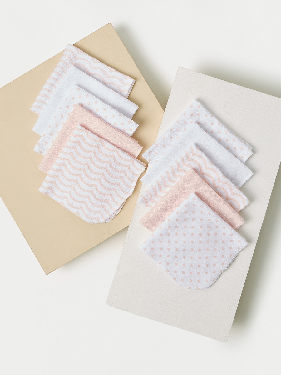 Printed Wash Cloth - Set of 10