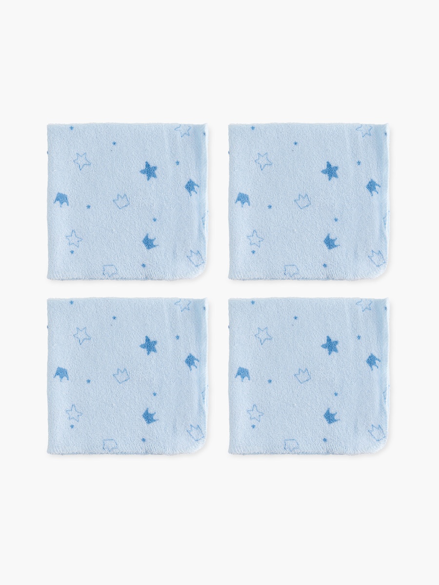 12-Piece Assorted Wash Cloth Set - 25x25 cm