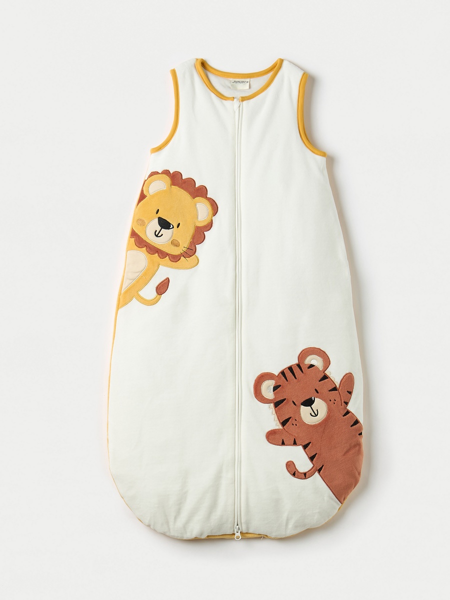 Animal Applique 2-Tog Sleeping Bag with Zip Closure - 0-6 months