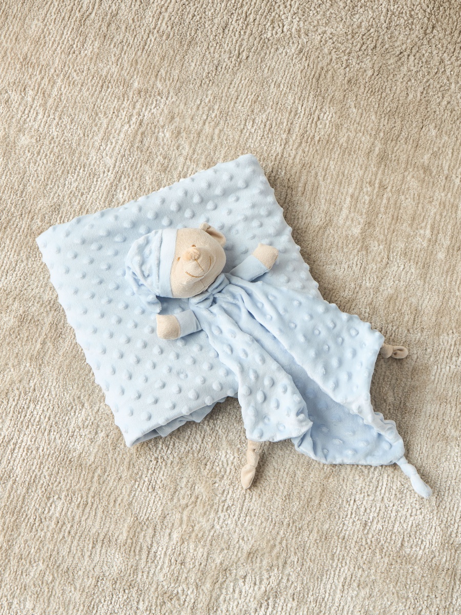 Bear Shaped Plush Toy and Blanket Gift Set