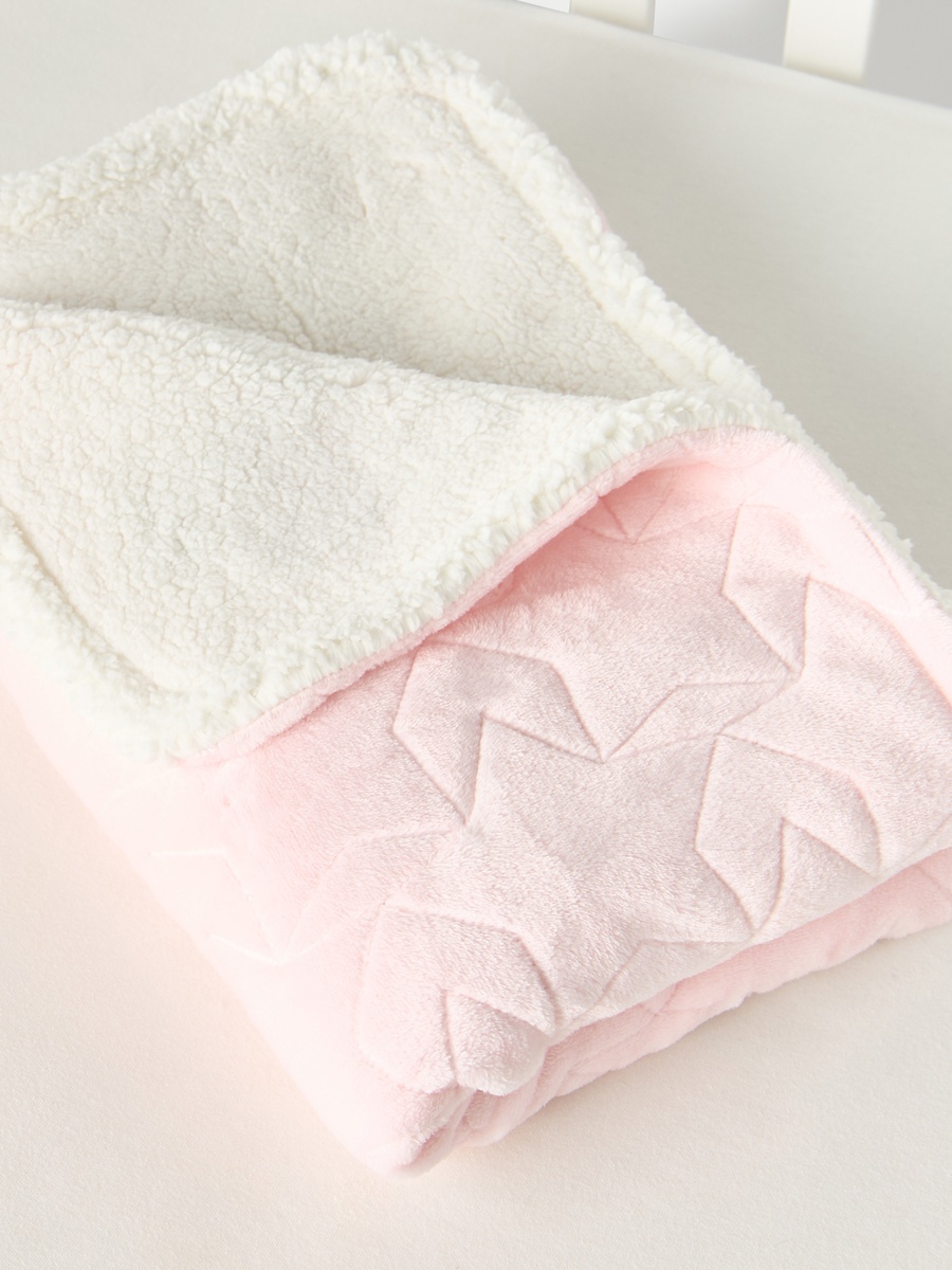 Swan Embroidered Raschel Blanket - 76x102 cm