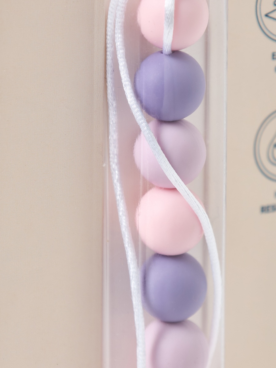 Wooden Beads Silicone Pacifier Holder Clip