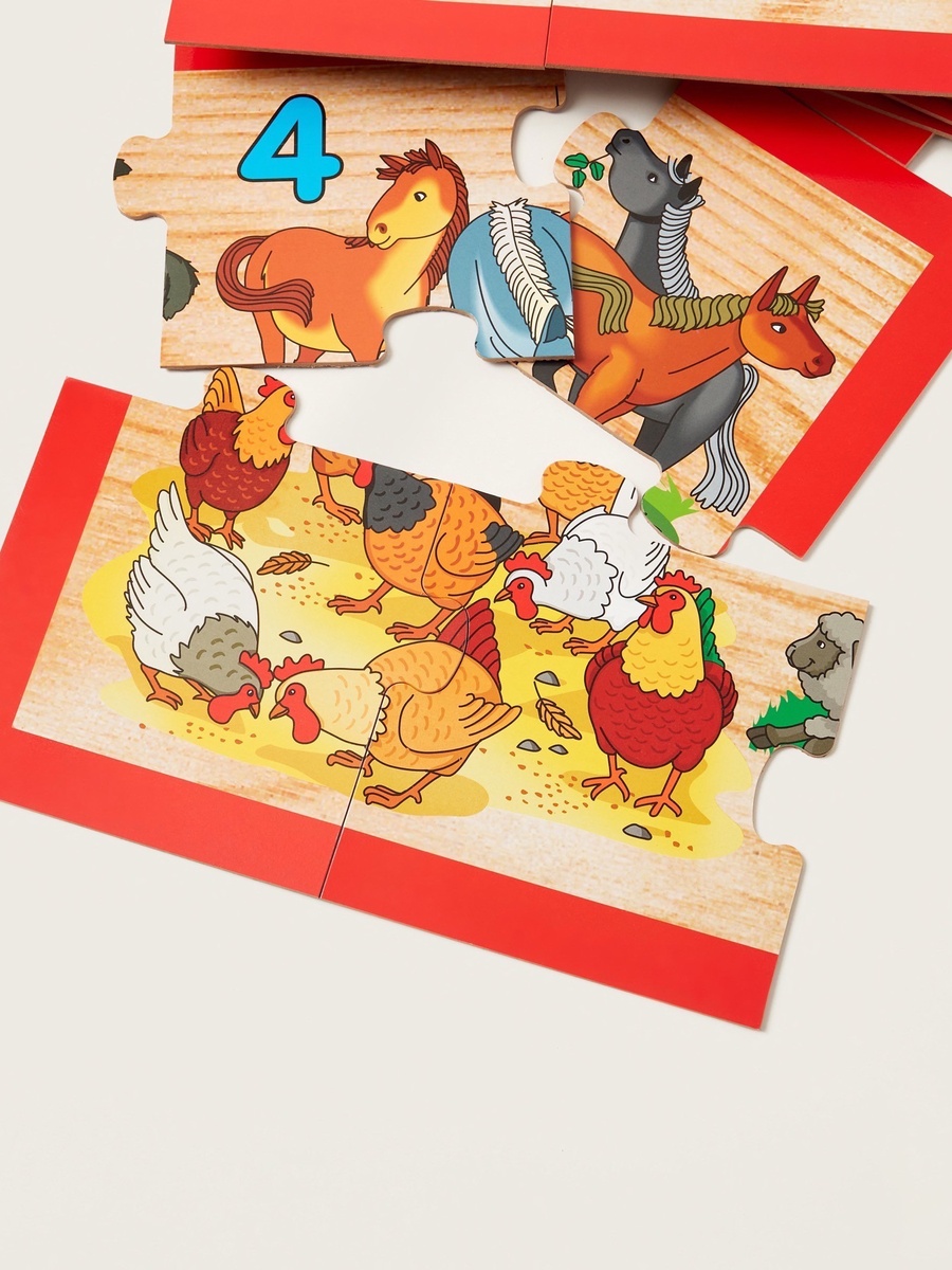 Number Wooden Floor Puzzle Set
