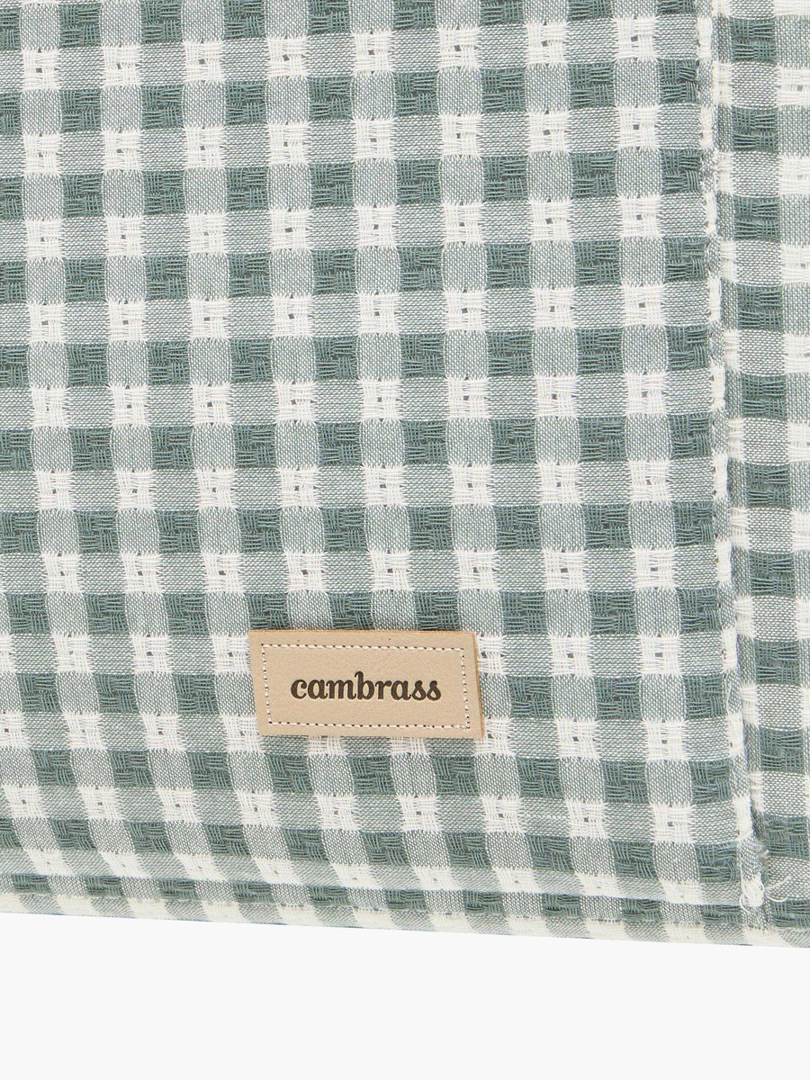 Cambrass Checked Diaper Bag with Zip Closure