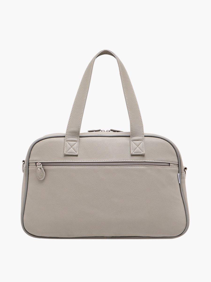 Solid Diaper Bag with Zip Closure and Double Handle