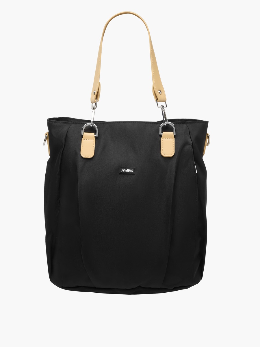 Solid Diaper Bag with Double Handle and Zip Closure