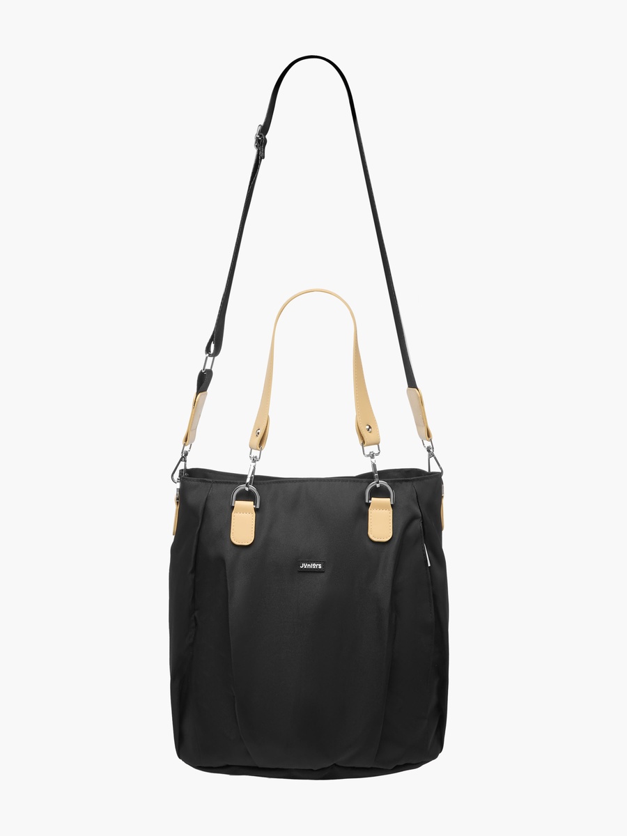Solid Diaper Bag with Double Handle and Zip Closure