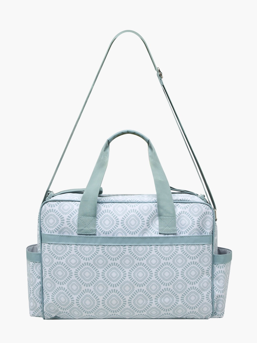 Printed Diaper Bag with Adjustable Strap and Zip Closure