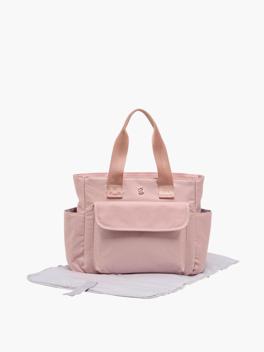 Diaper Bag with Logo Detail