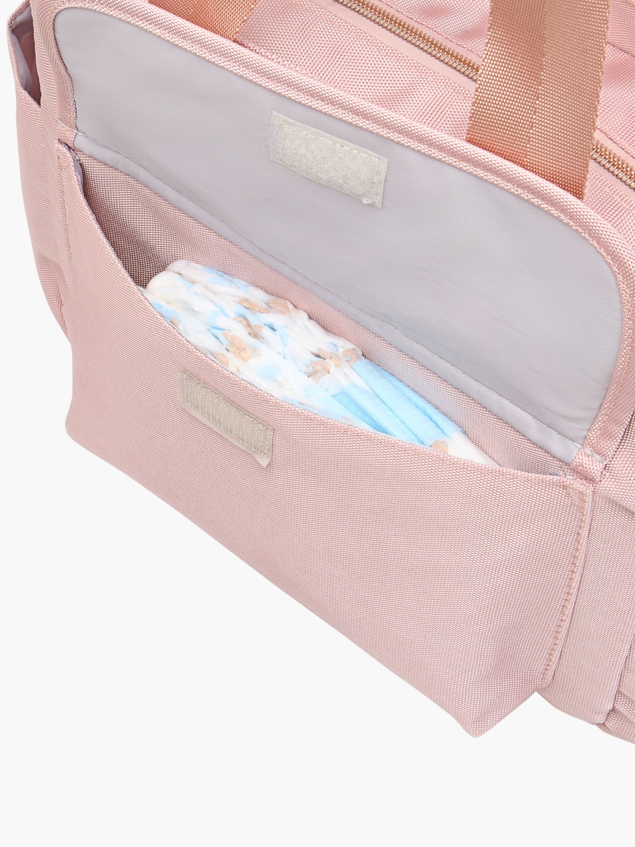Diaper Bag with Logo Detail
